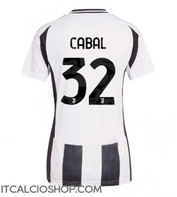 Juventus Juan Cabal #32 Prima Maglia Femmina 2024-25 Manica Corta